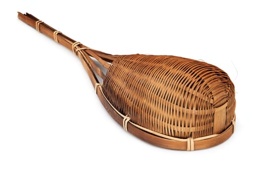 Ladle Braided, close up and studio shot of kitchen utensil on white background