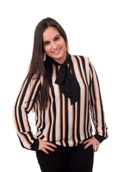 Studio shot of a beautiful young casual woman