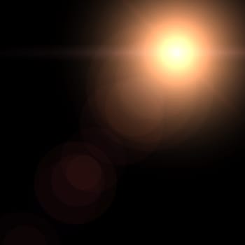 a overlay Lens flares with flash lights
