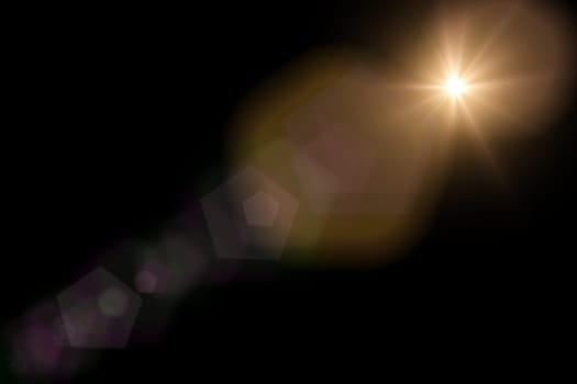 a overlay Lens flares with flash lights