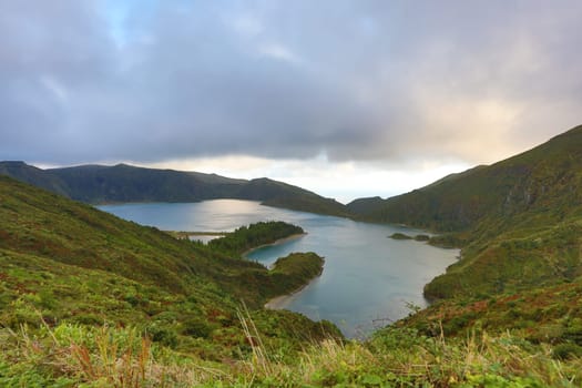 Lagoa do Fogo (Lagoon of Fire) in the Island of St Michael (Sao Miguel) - Azores - Portugal