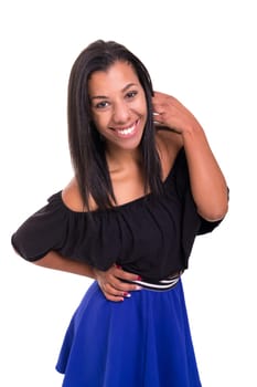 Studio shot of a beautiful african woman