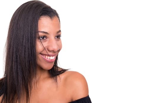 Studio shot of a beautiful african woman