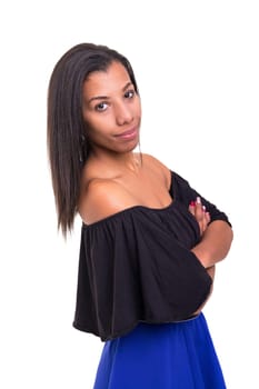 Studio shot of a beautiful african woman