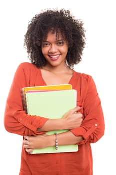 Studio shot of a beautiful student