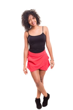 Studio shot of a beautiful african woman