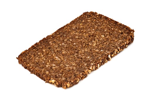 Whole Grain Bread, close up and studio shot of food on white background