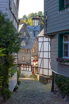 picturesque house in the historic center of Monschau, Germany