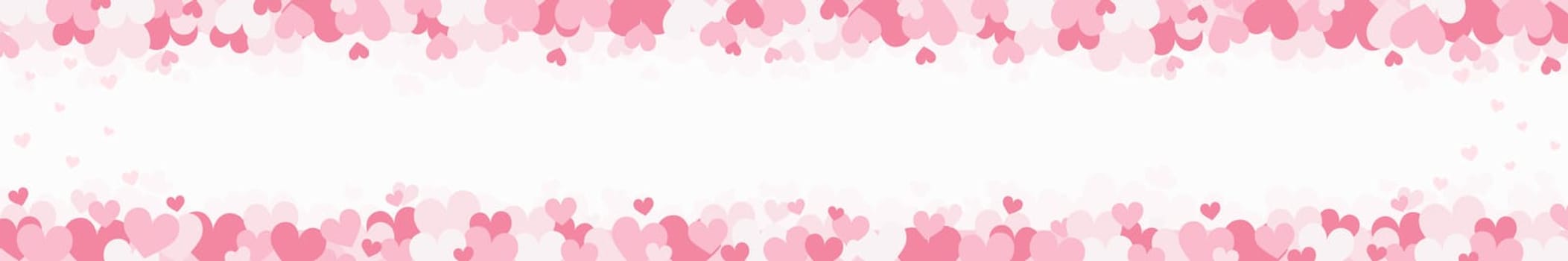 Set of festive red and pink hearts - Vector illustration