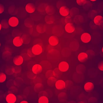 Multicolored blurry bokeh on a red background - Panorama