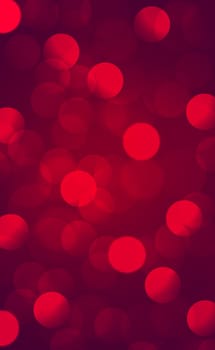 Multicolored blurry bokeh on a red background - Panorama