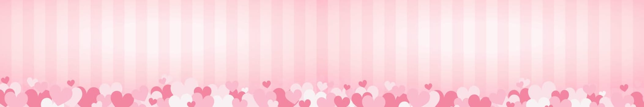 Set of festive red and pink hearts - Vector illustration