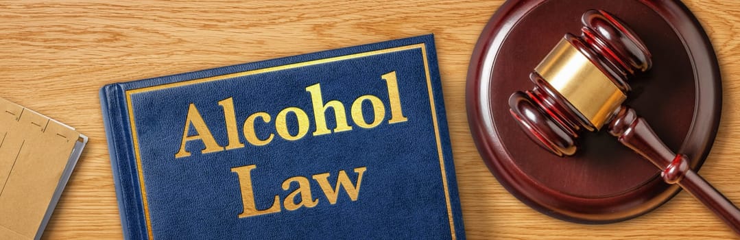 A gavel with a law book - Alcohol Law