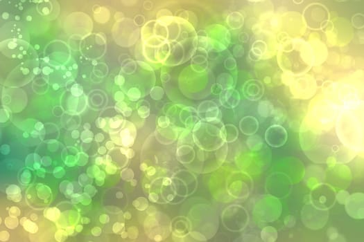 Abstract gradient green light and yellow colorful spring or summer bokeh background. Beautiful texture.