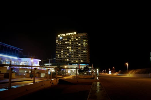 Hotel Neptun on the beach promenade of Warnemuende on the German Baltic Sea coast