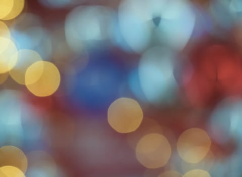 Abstract bokeh colorful light celebration background with de- focused lights