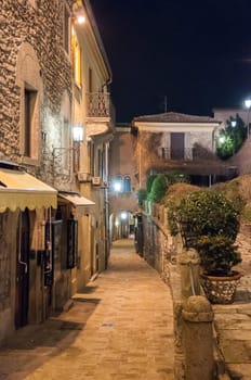 nice lane in san marino city, italy