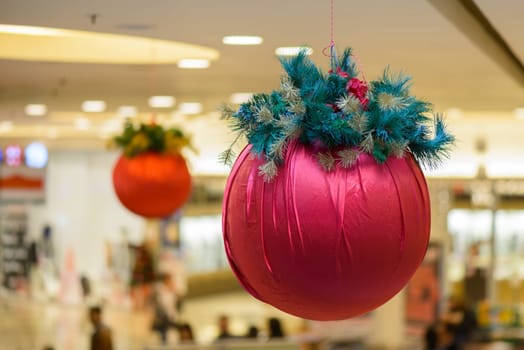 nice and big red ball  decorations for Christmas