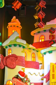colorful Christmas scene that seems almost fairytale