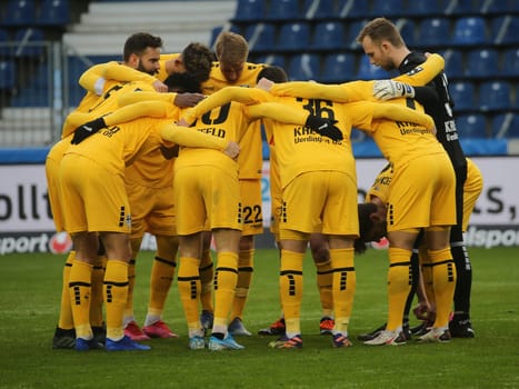 Teambesprechung KFC Uerdingen 05  DFB 3.Liga Saison 2020-21
