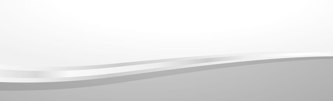 White vector background with wavy lines and dots - illustration