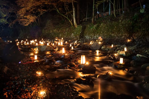 The Flow into the river a lantern memorial service for the ancestors