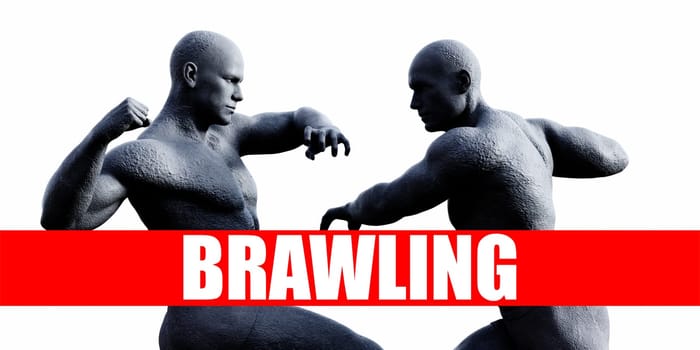 Brawling Class Combat Fighting Sports Background