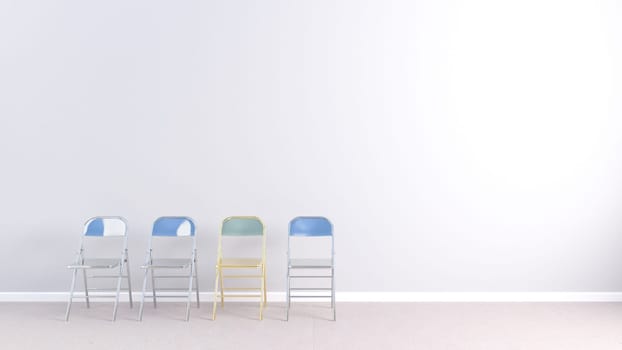 Business Hiring Recruiting Concept with Special Chair Art