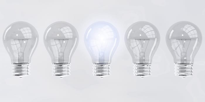 Light Bulb Idea Special Moment of Inspiration Concept