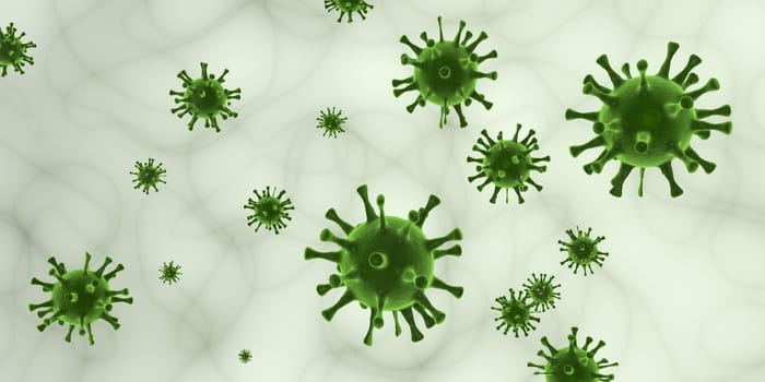 Germs Background as a Science Creative Concept Art