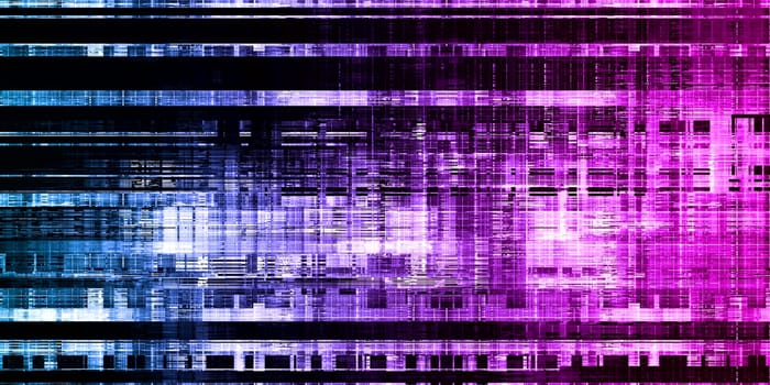 Digital Abstract Background with Multimedia Technology Art
