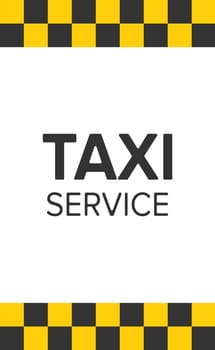 Abstract background in the style of a taxi - Vector illustration