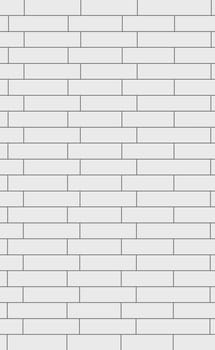 Realistic wall background, new white brickwork - Vector illustration