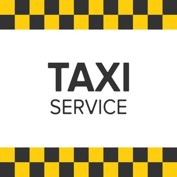 Abstract background in the style of a taxi - Vector illustration
