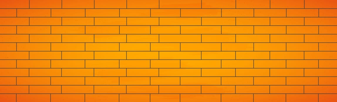 Realistic background wall, new yellow brickwork - Vector illustration