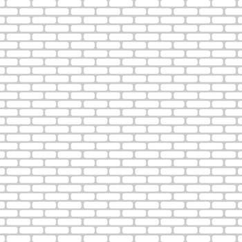 Realistic wall background, new white brickwork - Vector illustration