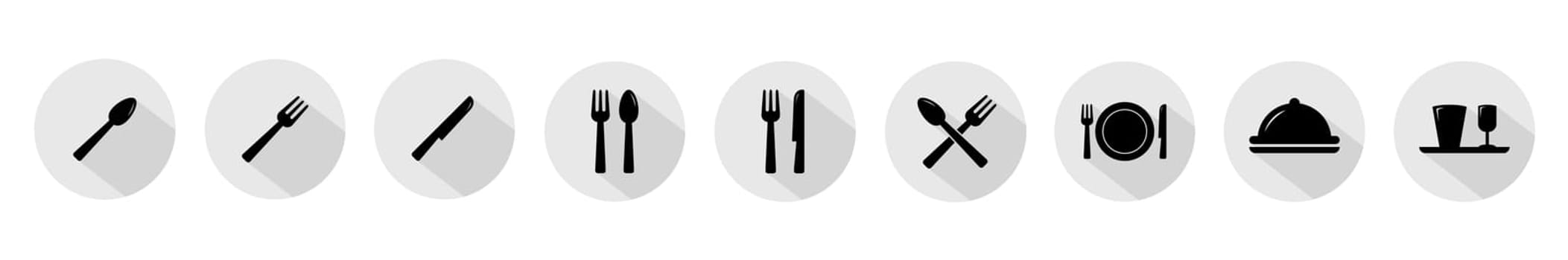 Set of 9 pieces, kitchen items icons - Vector illustration
