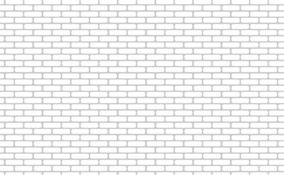 Realistic wall background, new white brickwork - Vector illustration