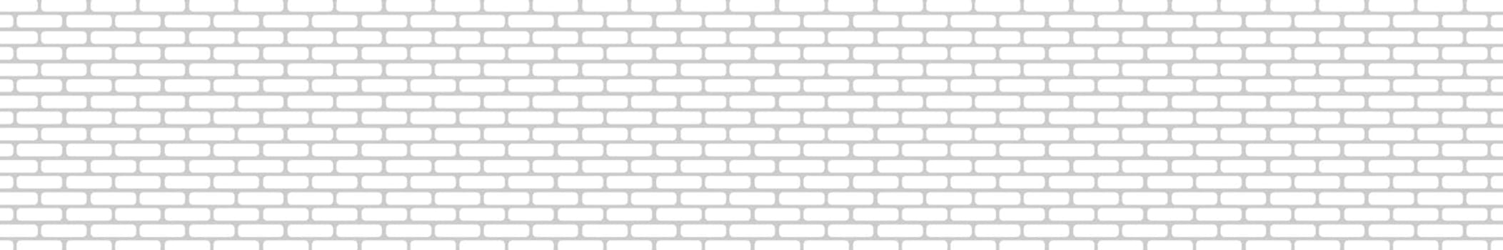 Realistic wall background, new white brickwork - Vector illustration