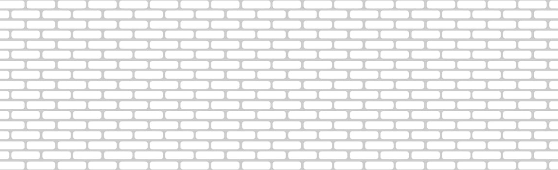 Realistic wall background, new white brickwork - Vector illustration