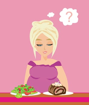 obese girl on a diet