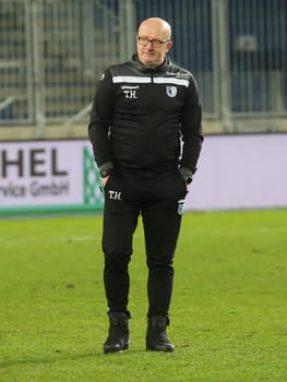 Cheftrainer Thomas Hoßmang 1.FC Magdeburg DFB 3.Liga Saison 2020-21