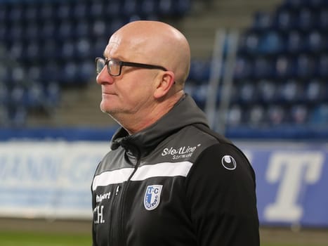 Cheftrainer Thomas Hoßmang 1.FC Magdeburg DFB 3.Liga Saison 2020-21