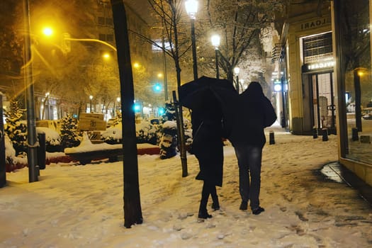 the great historic filomena snowfall in Madrid