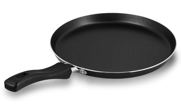 fry pan over white background
