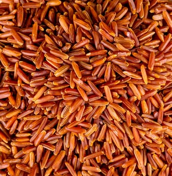 Texture of tasty raw brown rice