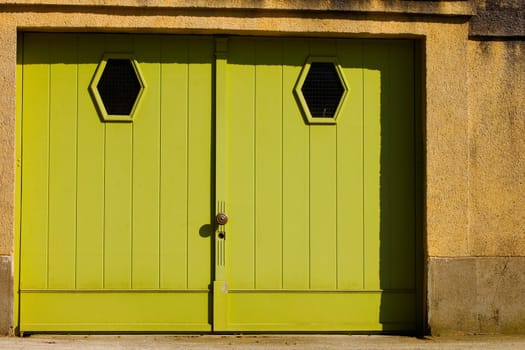 Close-up of a closed door