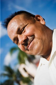 Portrait of a senior man smiling