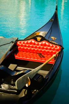 High angle view of a tour boat on a lake, Las Vegas, Nevada, USA