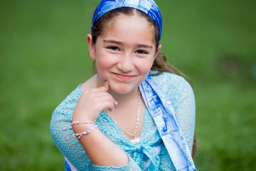 Portrait of a girl smiling